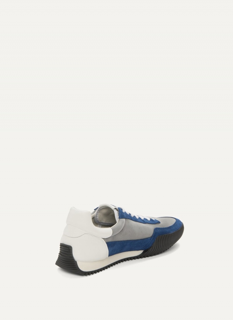 Men's Dkny Side Logo Sneakers Blue | B3935196