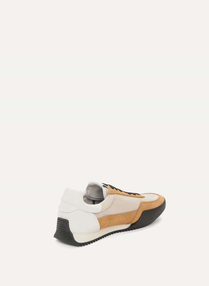 Men's Dkny Side Logo Sneakers Khaki | E8040363