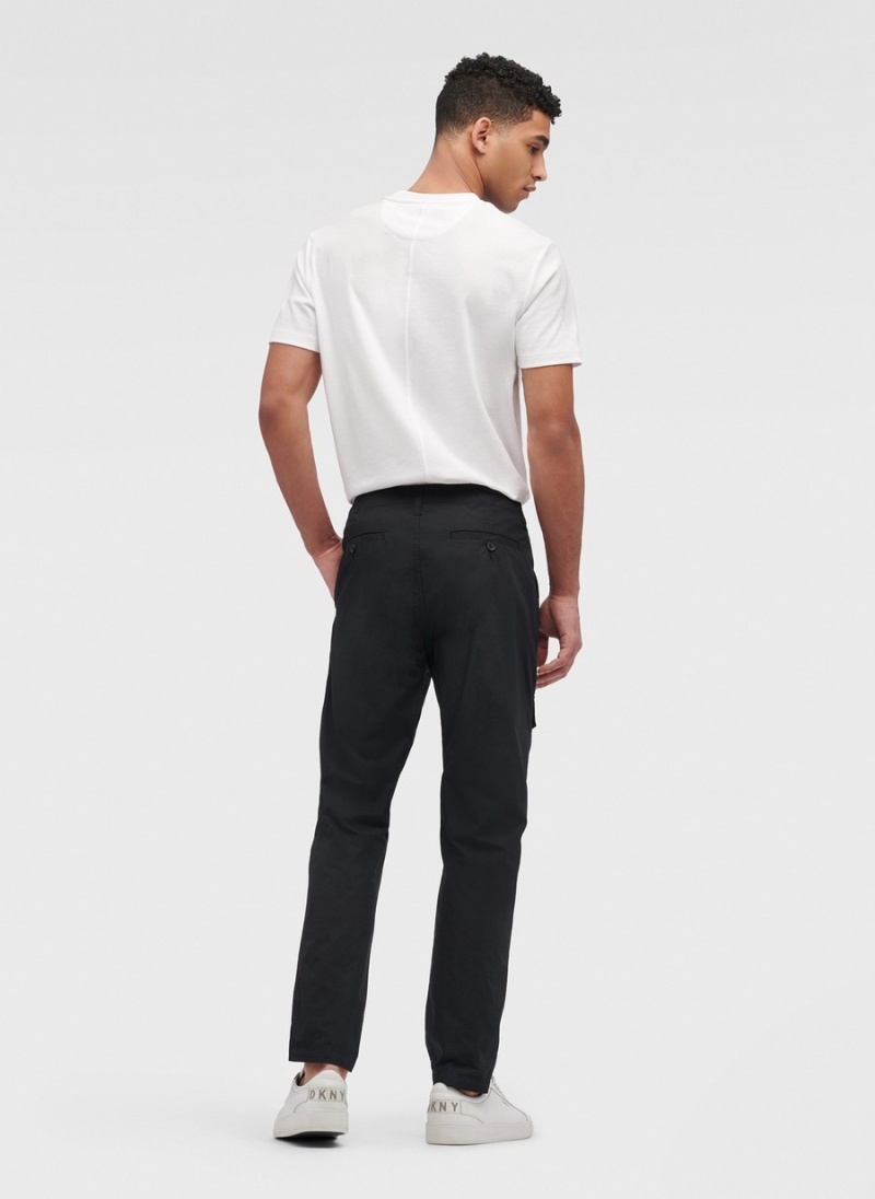 Men's Dkny Slim Fit Cargo Pants Black | R1712496
