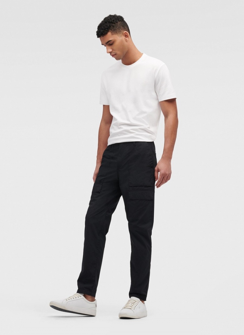 Men's Dkny Slim Fit Cargo Pants Black | R1712496