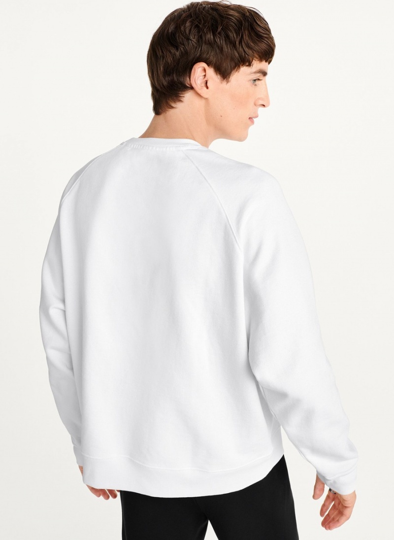 Men's Dkny Today I Feel Sweatshirts White | Q2438586