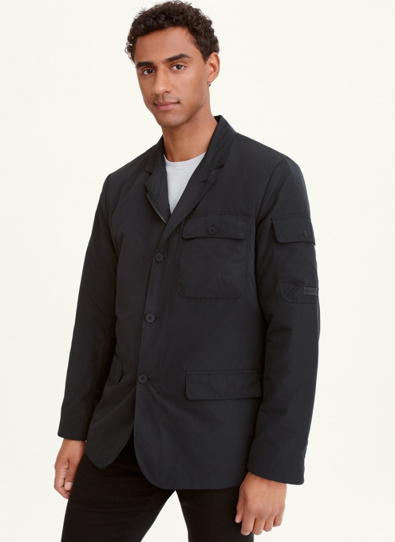 Men\'s Dkny Travel Blazer Black | B9588765