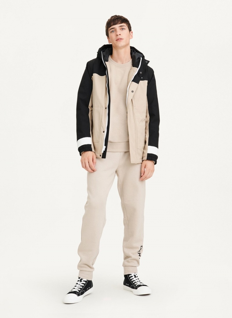 Men's Dkny Traveler Hooded Rain Jackets Grey | L3149358