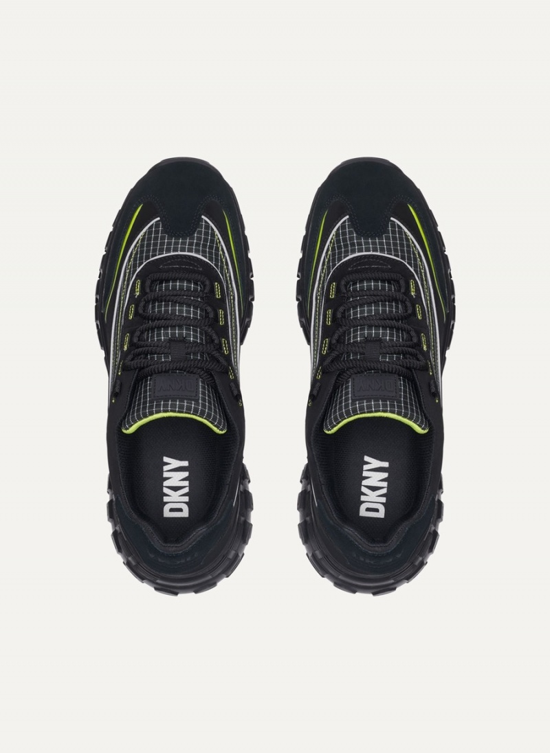 Men's Dkny Trekking Sneakers Black | O1737198