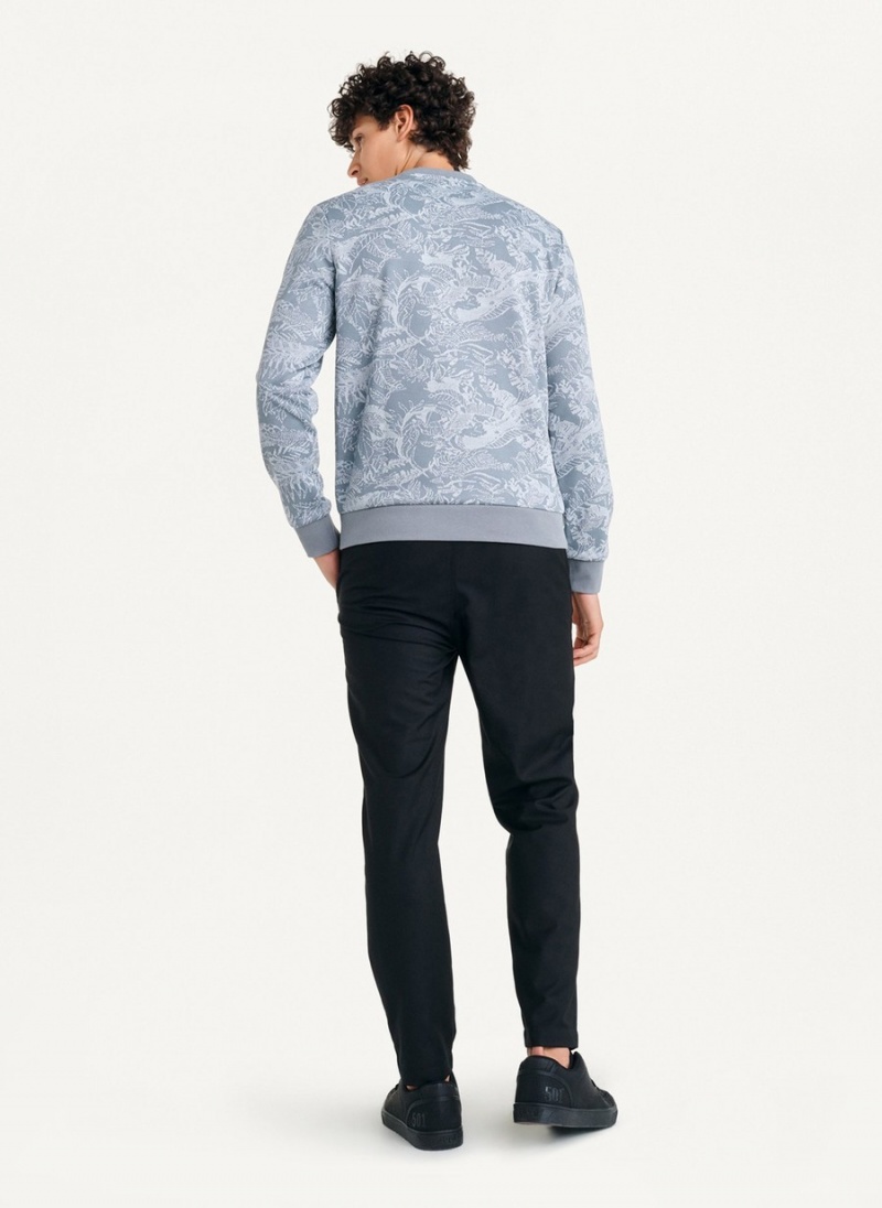 Men's Dkny Tropical Loopback Sweaters Grey | G8231656