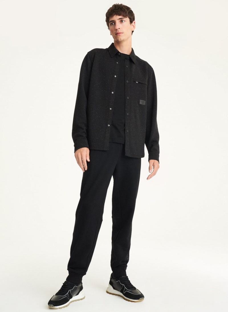 Men's Dkny Tweed Jackets Black | U6612643