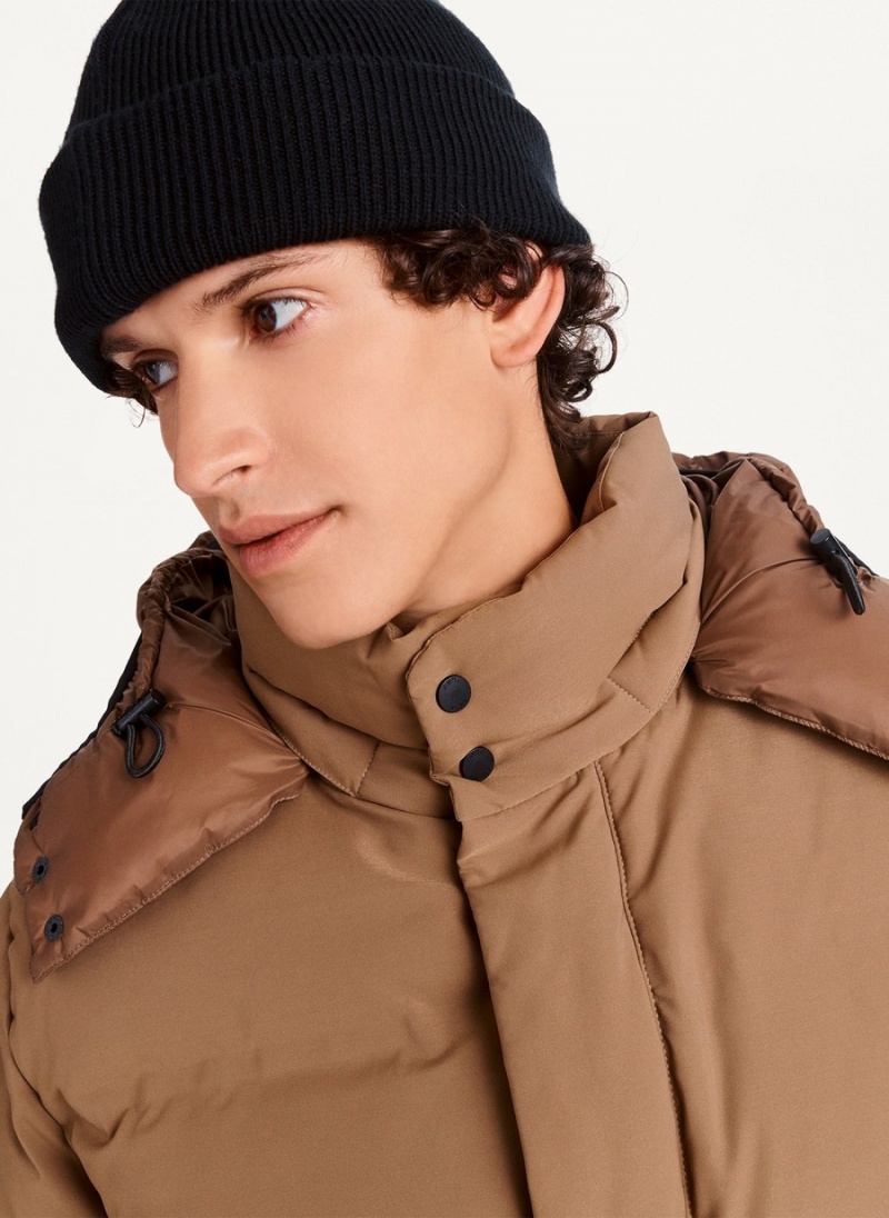 Men's Dkny Welded Parka Parka Brown | V7165400