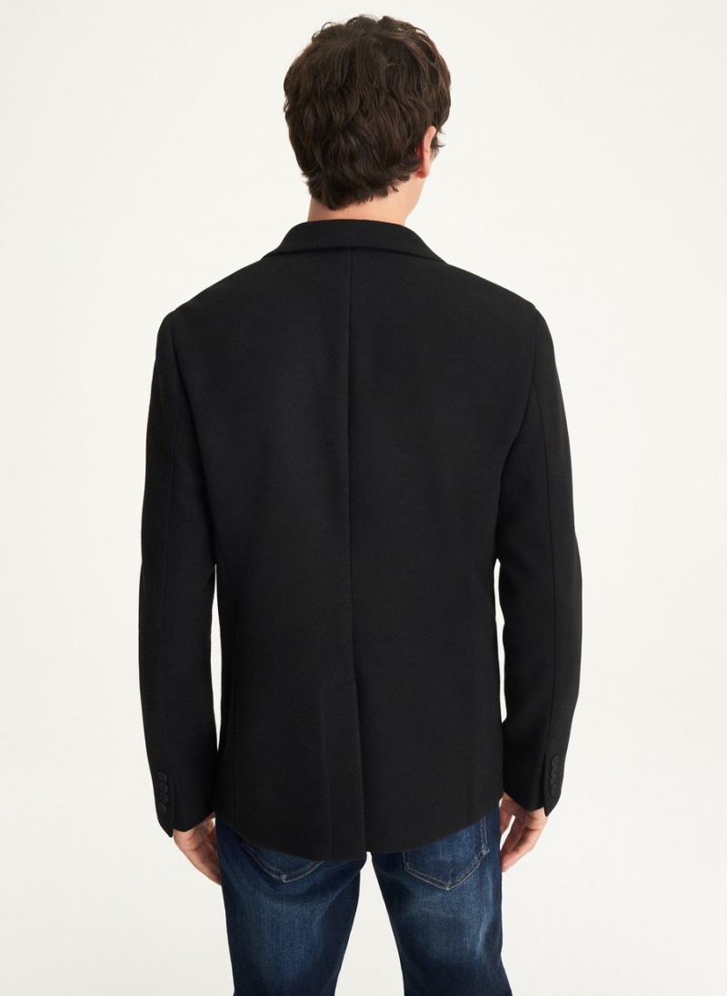 Men's Dkny Wool Like Blazer Black | O9226062