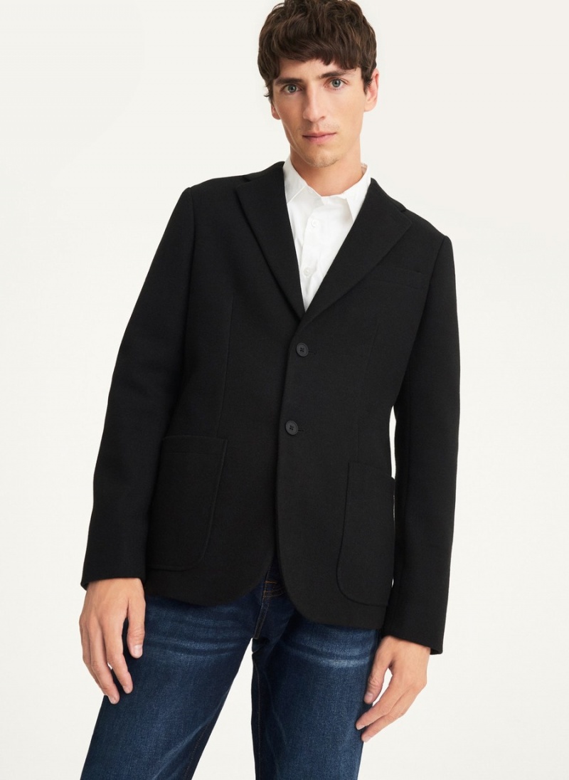 Men\'s Dkny Wool Like Blazer Black | O9226062