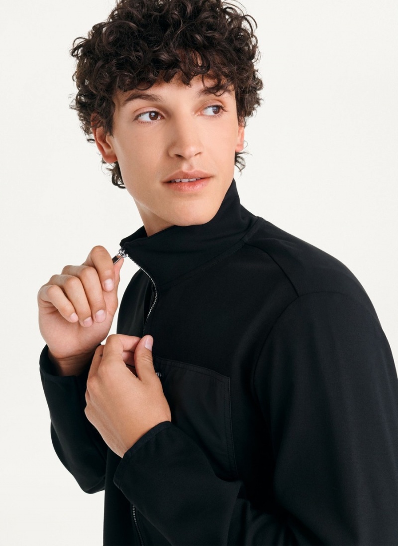 Men's Dkny Yoga Jackets Black | P6556511