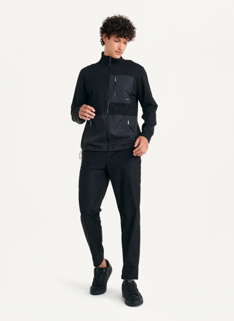 Men's Dkny Yoga Jackets Black | P6556511
