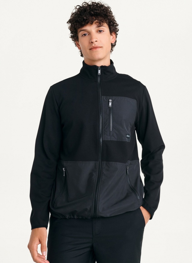 Men\'s Dkny Yoga Jackets Black | P6556511