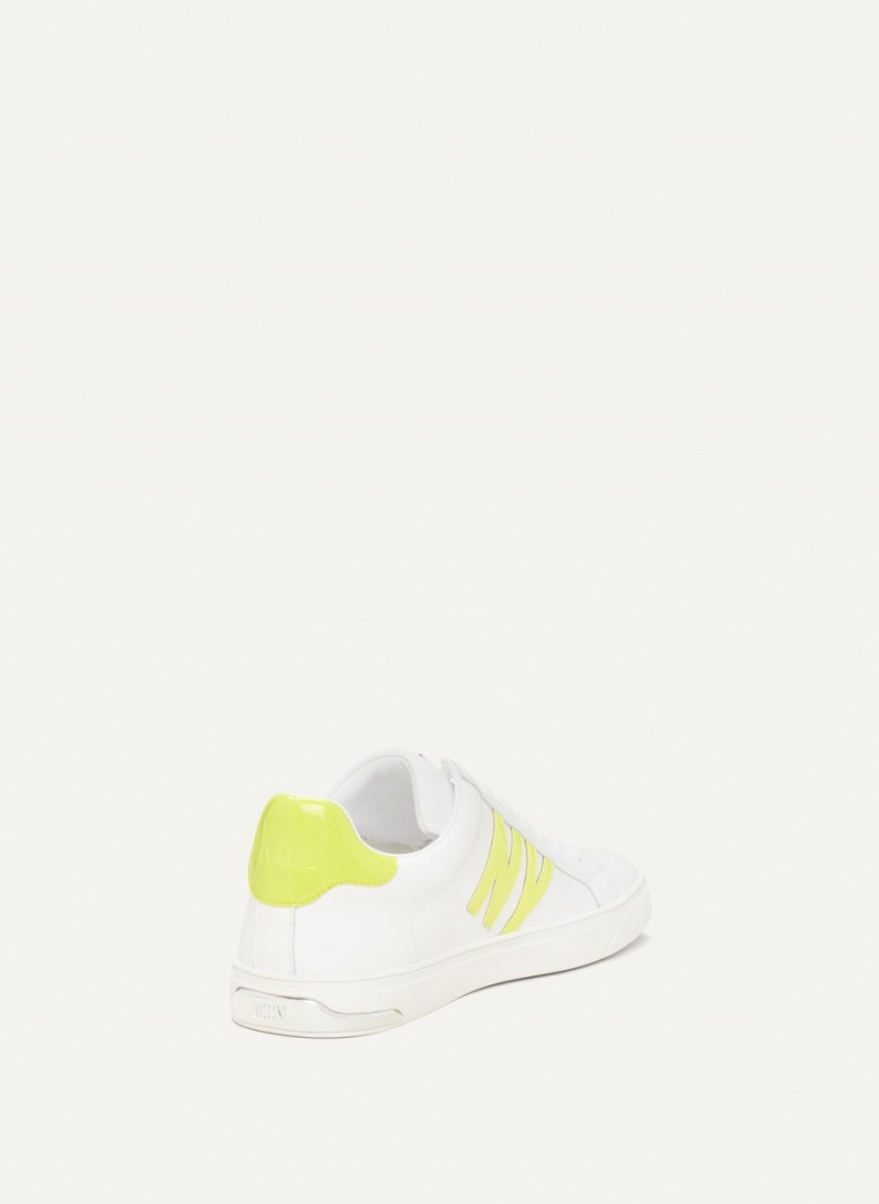 Women's Dkny Abeni Lace Up Sneakers White | Z6813326