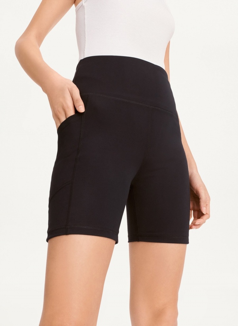 Women's Dkny Balance Compression Bike Shorts Black | B8192429