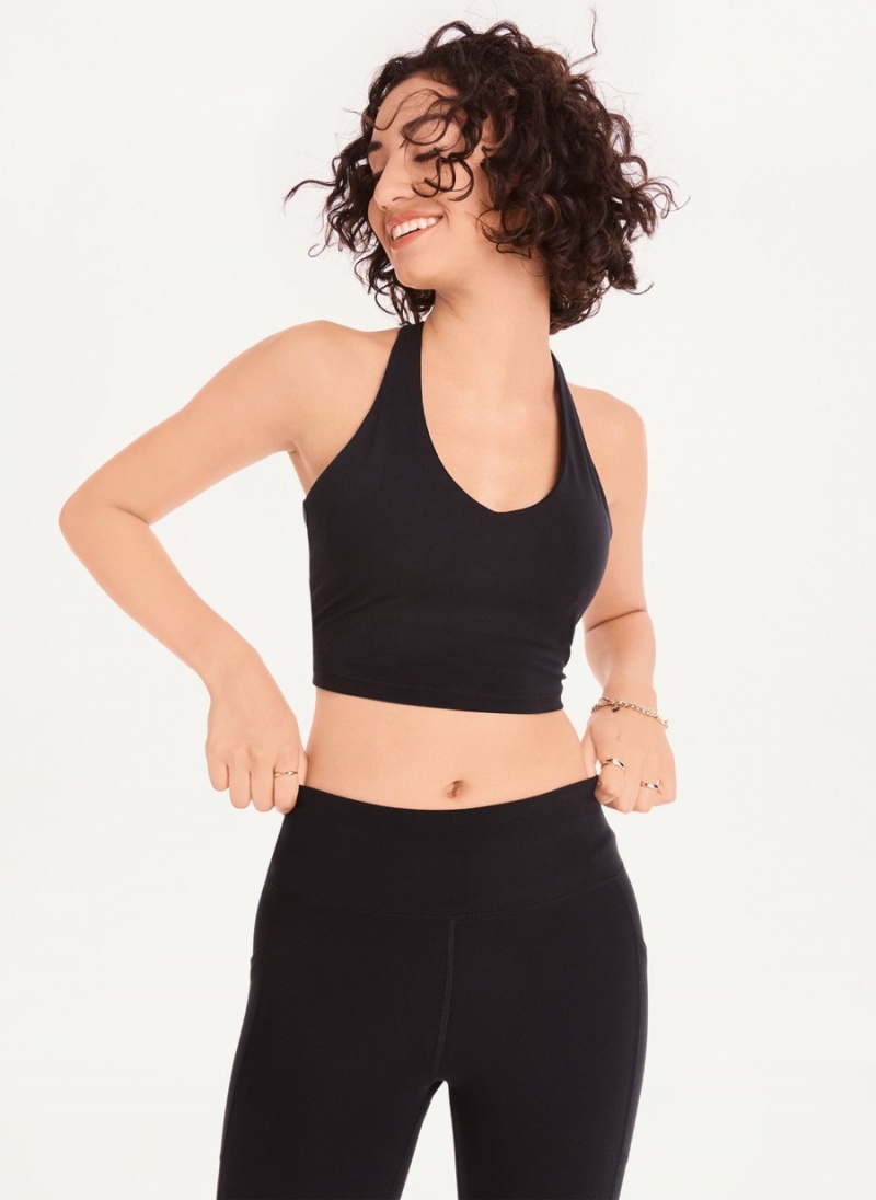 Women's Dkny Balance Compression Sports Bra Black | K4159749
