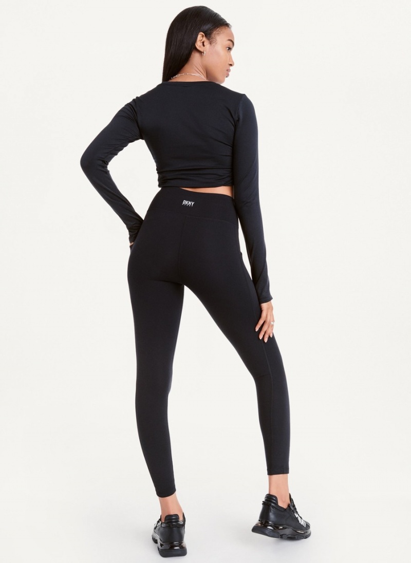 Women's Dkny Balance High Waist Leggings Black | V5731903