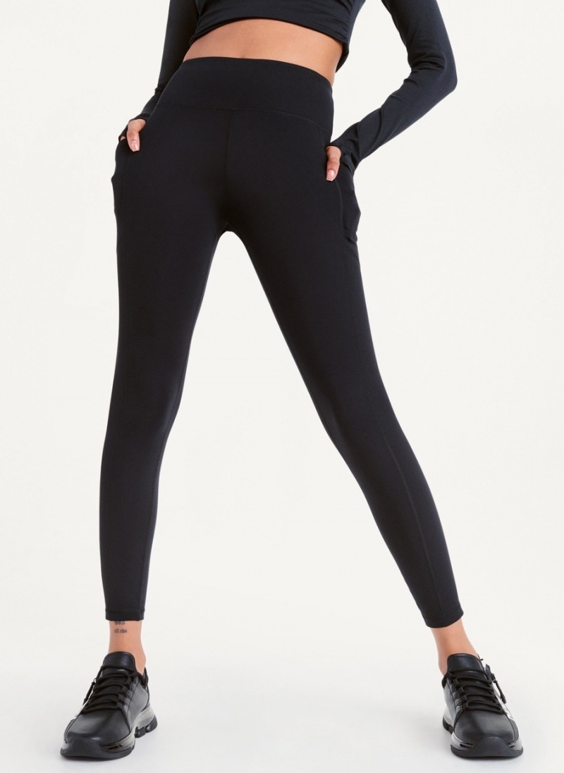 Women's Dkny Balance High Waist Leggings Black | V5731903