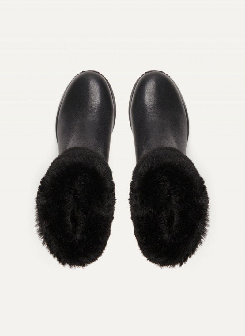 Women's Dkny Baxter Wedge Booties Black | X0903435