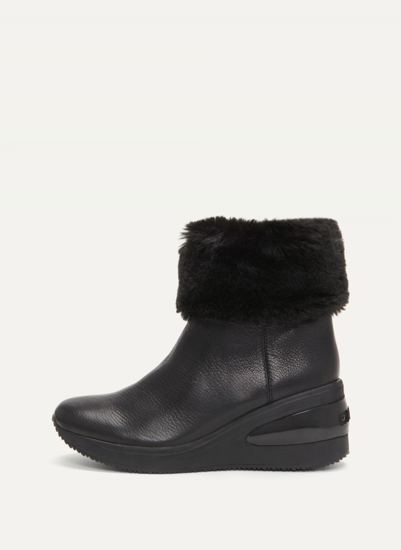 Women\'s Dkny Baxter Wedge Booties Black | X0903435
