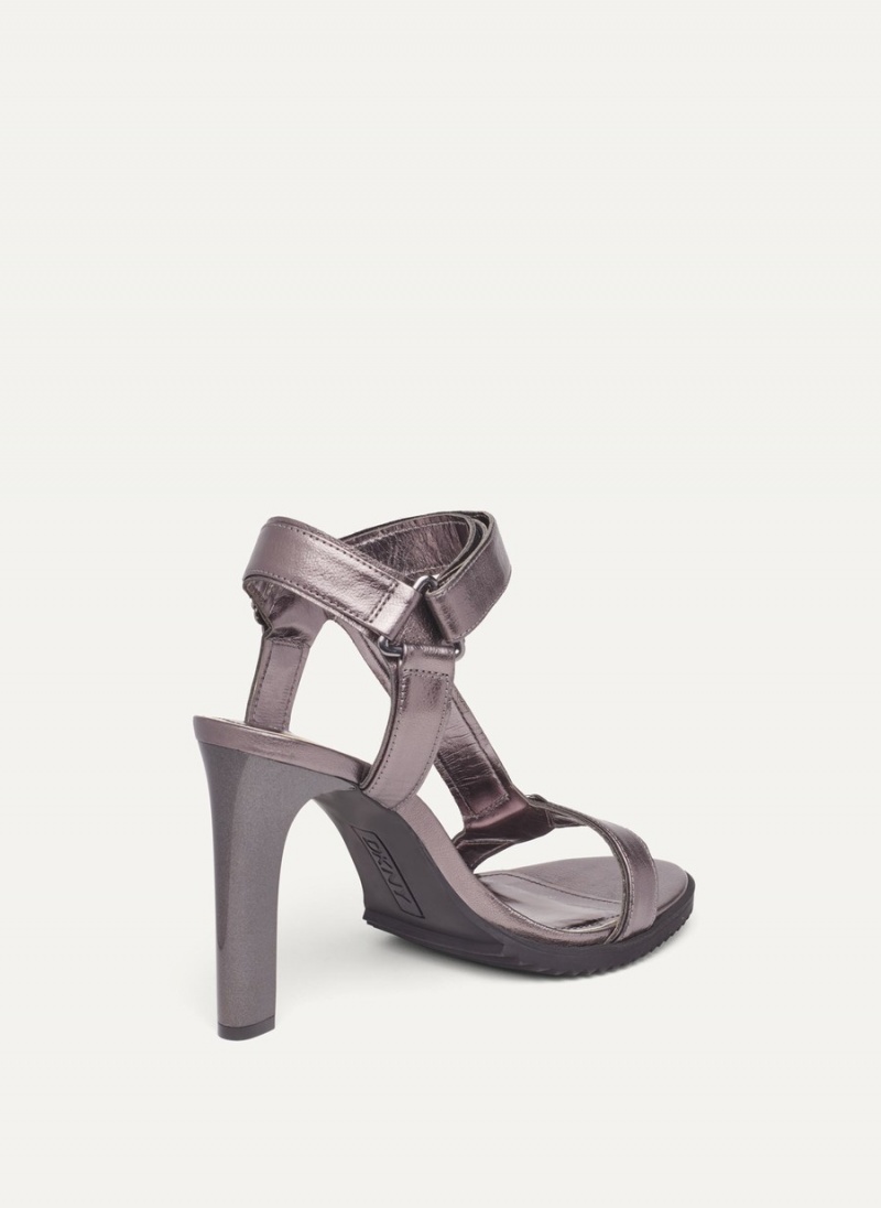 Women's Dkny Bayli Metallic Heels Black | Q8188458