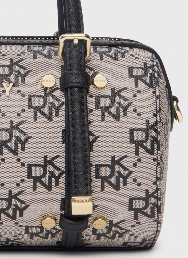Women's Dkny Bo Town & Country Mini Duffle Crossbody Bags Grey | G2851846