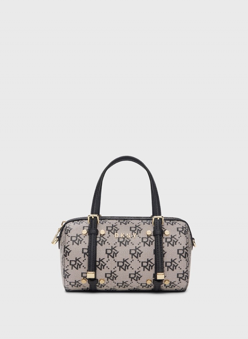 Women\'s Dkny Bo Town & Country Mini Duffle Crossbody Bags Grey | G2851846