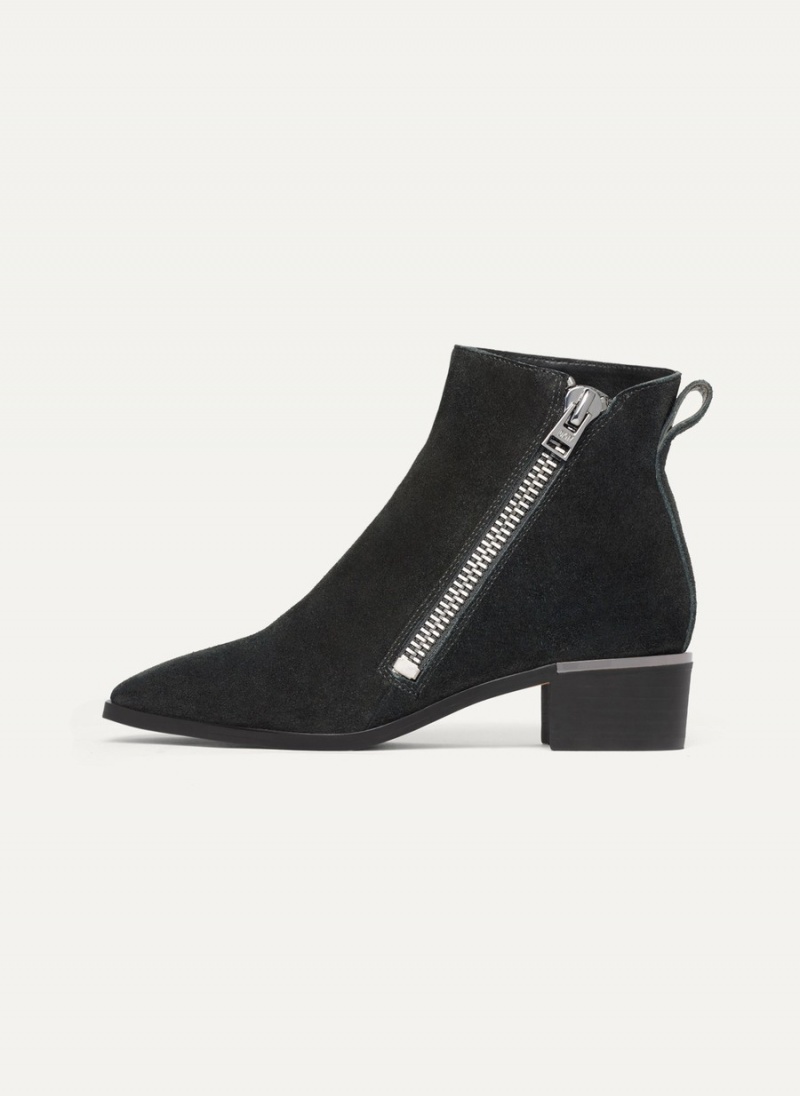 Women\'s Dkny Brenlyn With Zipper Booties Black | Y6882009
