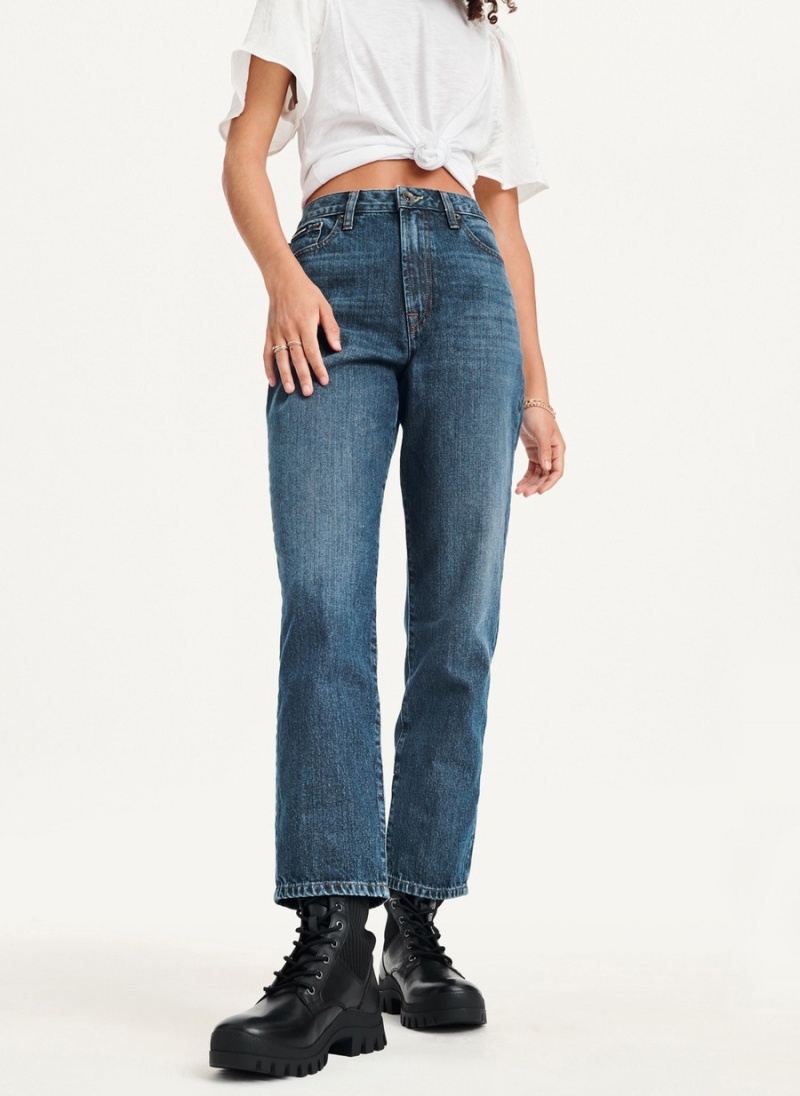 Women's Dkny Broome High Rise Vintage Jeans Black | H3768050