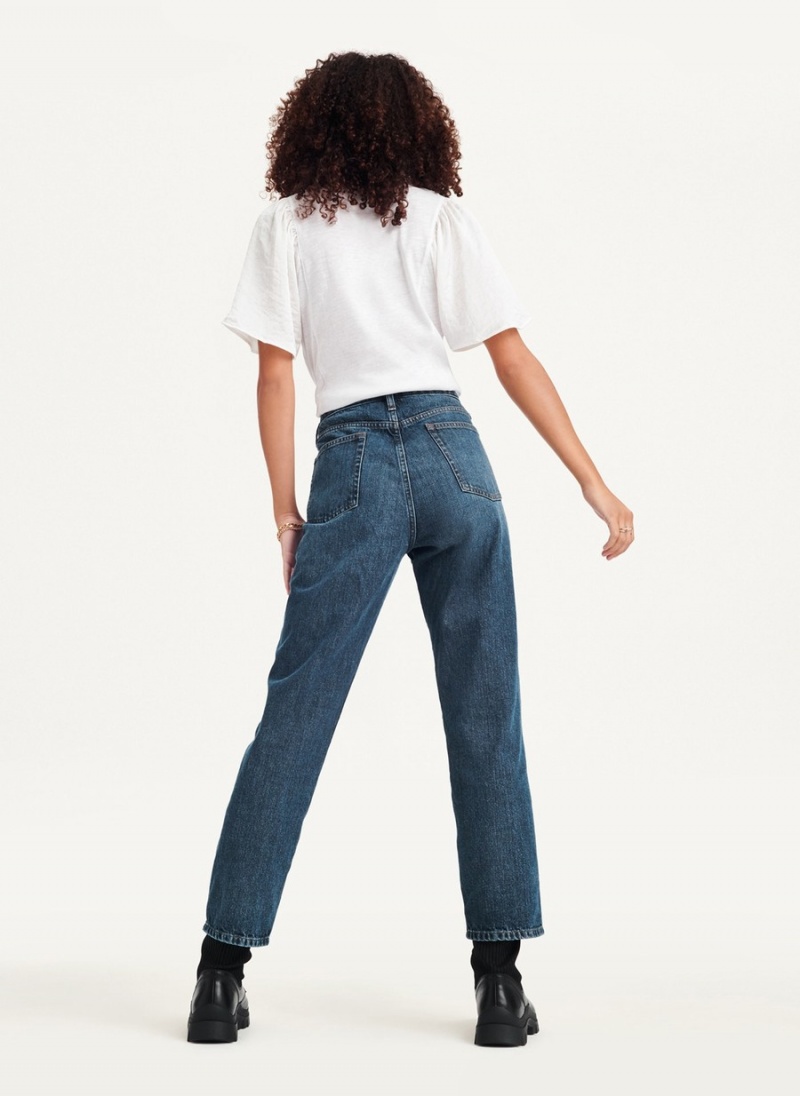 Women's Dkny Broome High Rise Vintage Jeans Black | H3768050