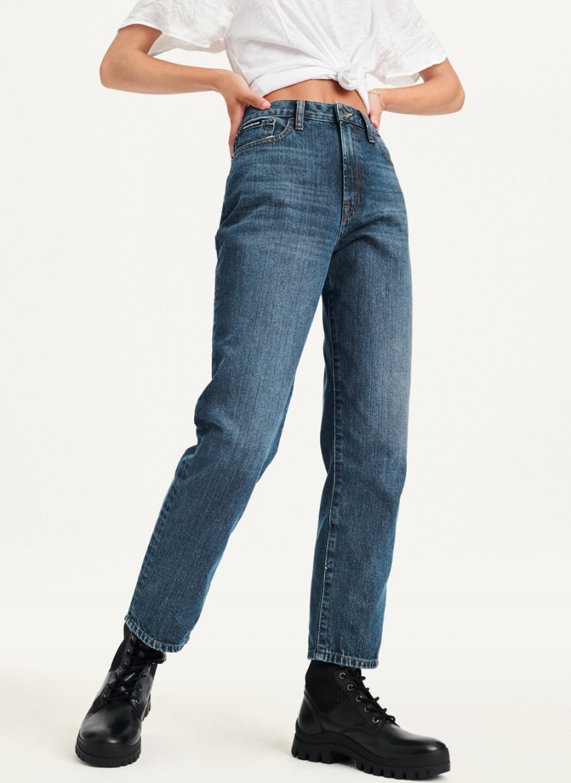 Women's Dkny Broome High Rise Vintage Jeans Black | H3768050