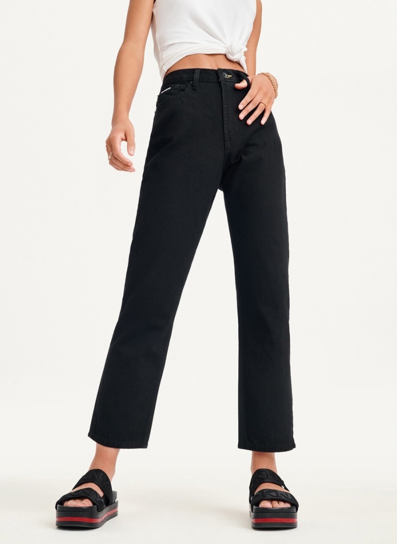Women's Dkny Broomes Jeans Black | P8987933