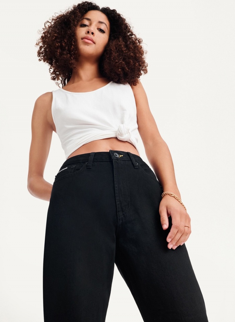 Women's Dkny Broomes Jeans Black | P8987933