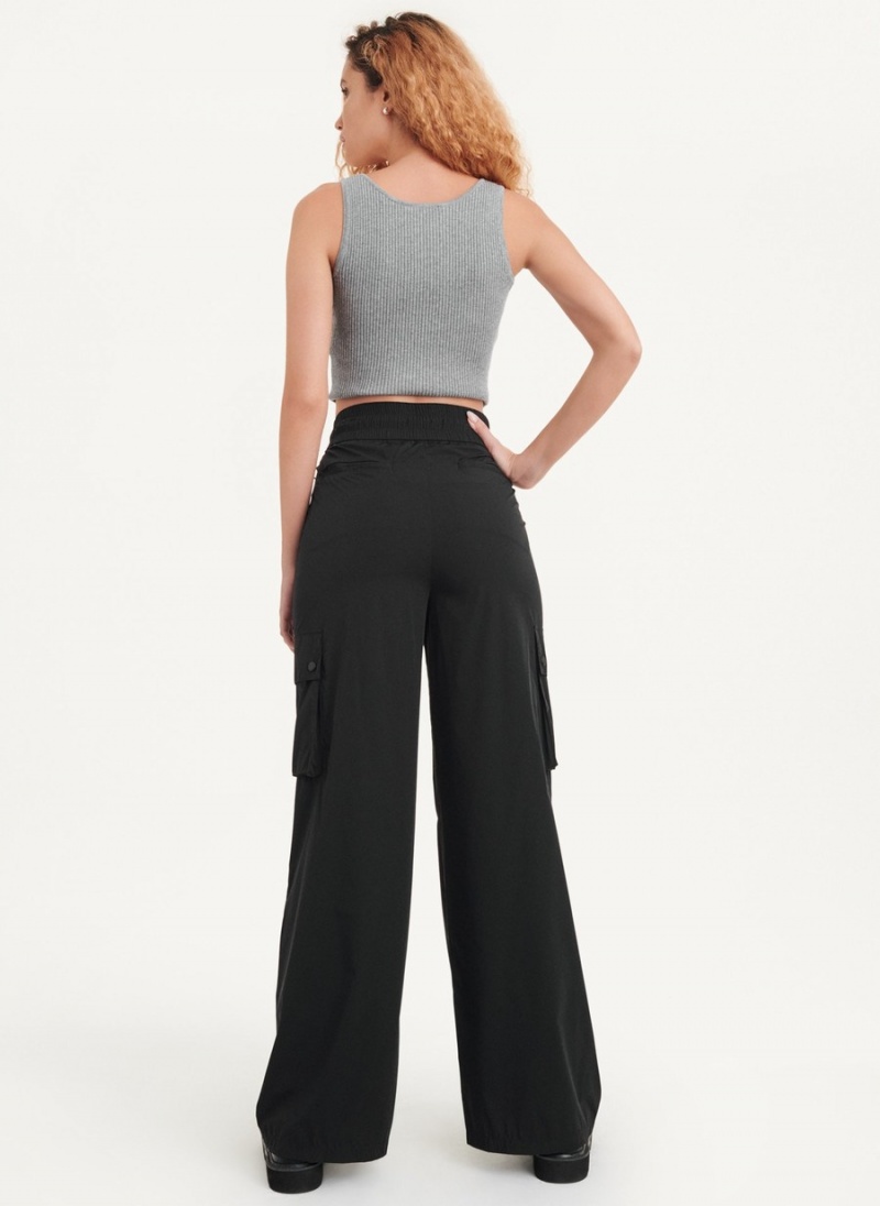 Women's Dkny Cargo Pants Black | L6798157