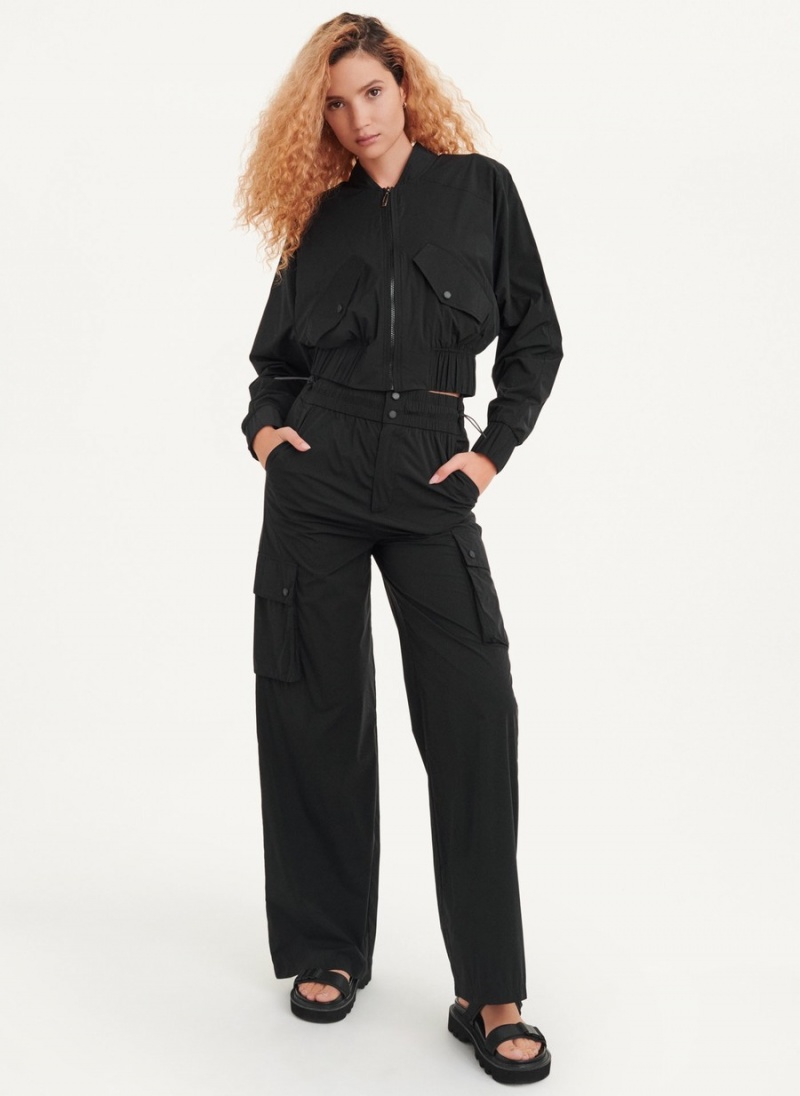Women\'s Dkny Classic Bomber Jackets Black | P5014588