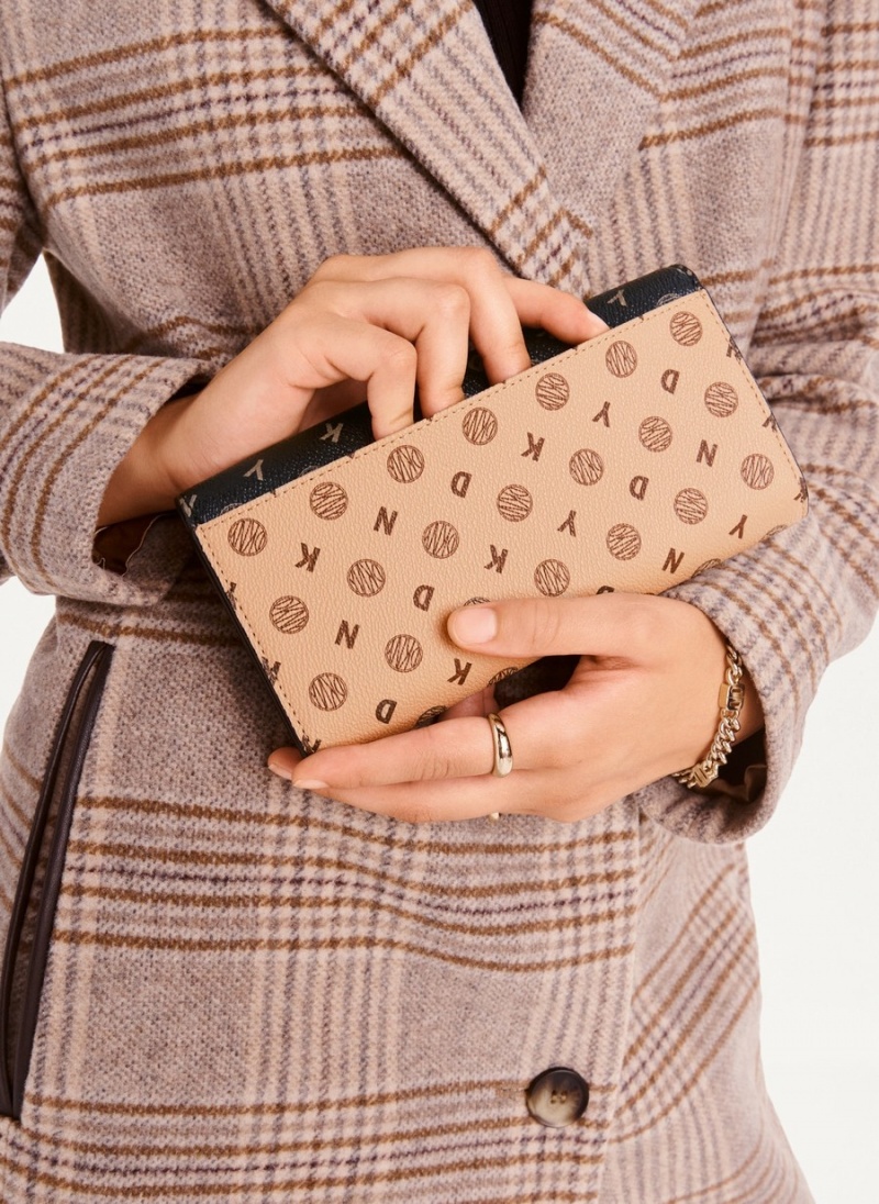 Women's Dkny Continental Wallets Black | R7960925