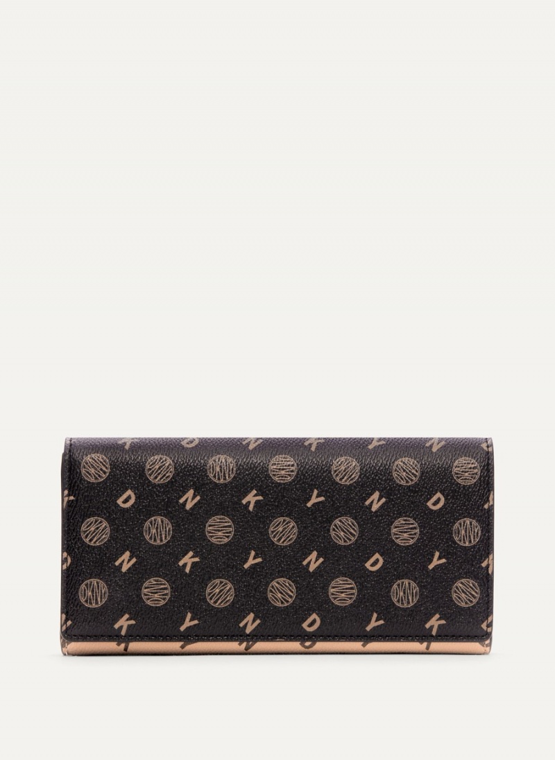 Women\'s Dkny Continental Wallets Black | R7960925