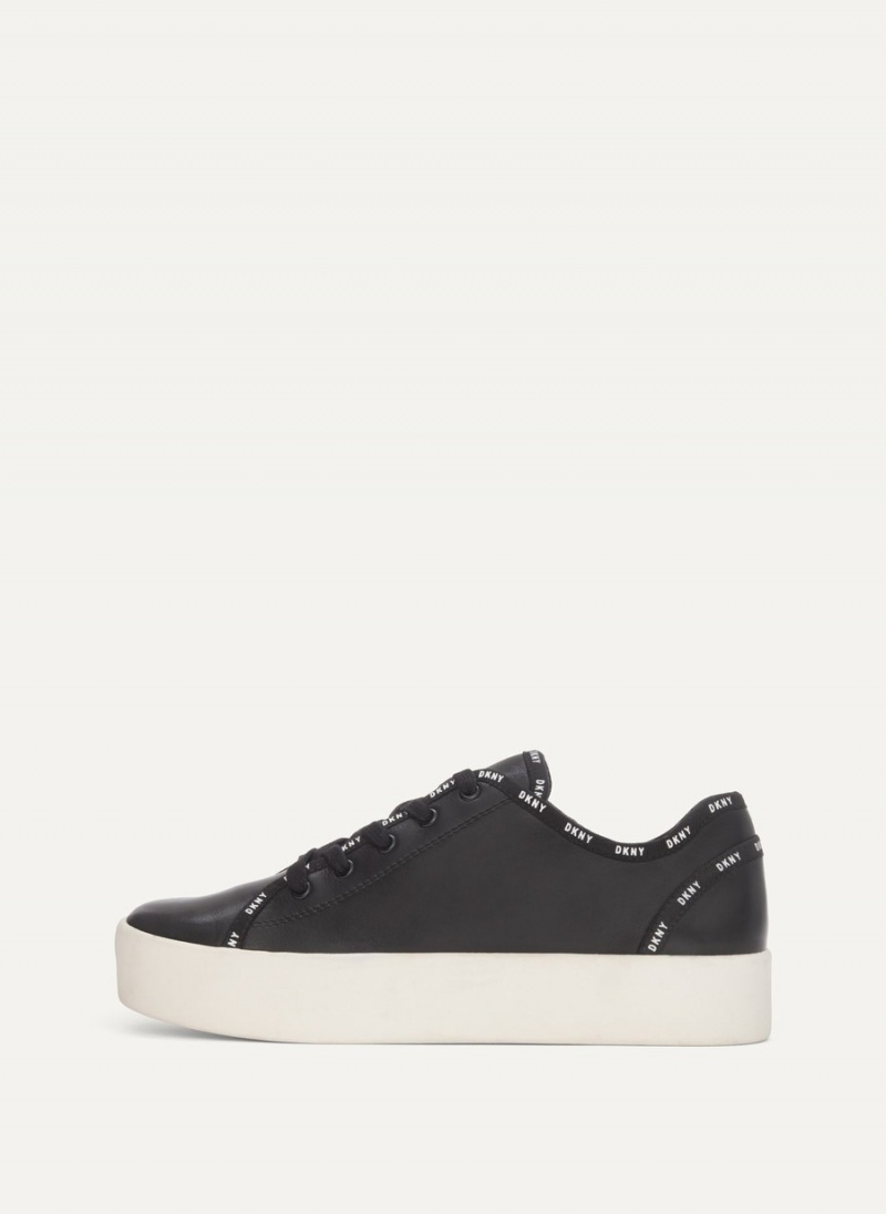 Women\'s Dkny Court Sneakers Black | D1173657