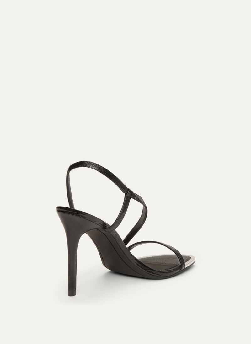 Women's Dkny Danielle Strappy Heels Black | V2813396