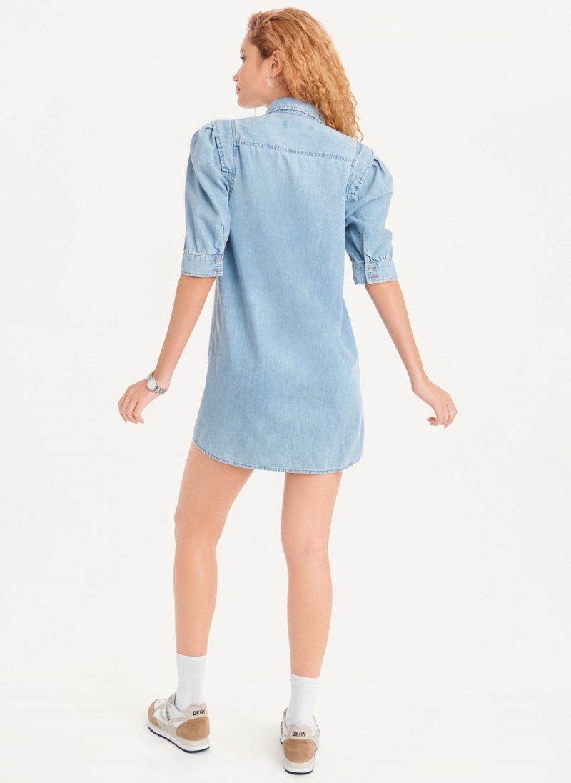 Women's Dkny Denim Dress Blue | Z8612811