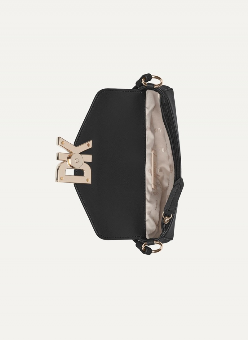 Women's Dkny Downtown Crossbody Bags Black | L5931787