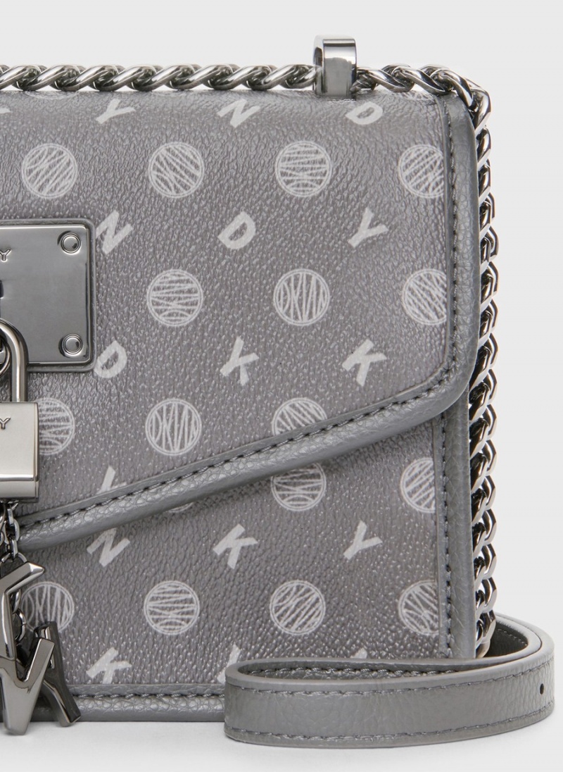 Women's Dkny Elissa Small Heritage Logo Crossbody Bags Black | T3955468
