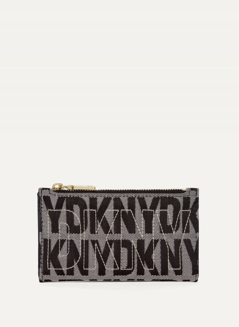 Women\'s Dkny Elsa Bifold Card Holder Black | J1398985