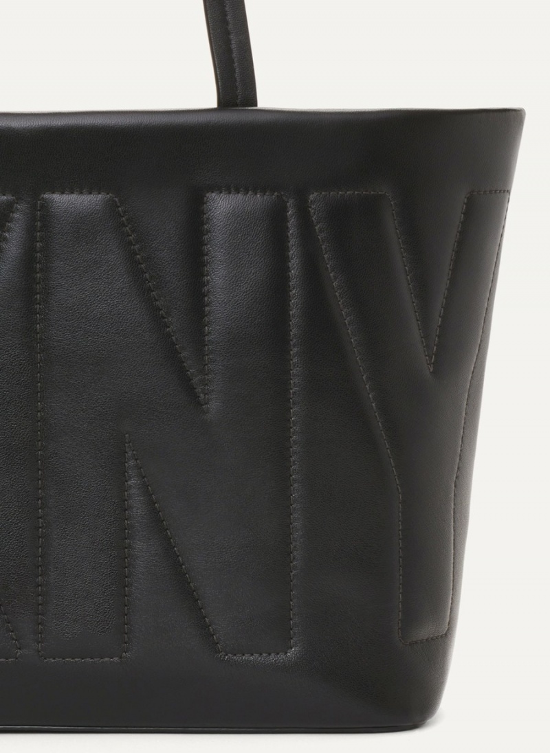Women's Dkny Elsa Medium Tote Bags Black | T6586467