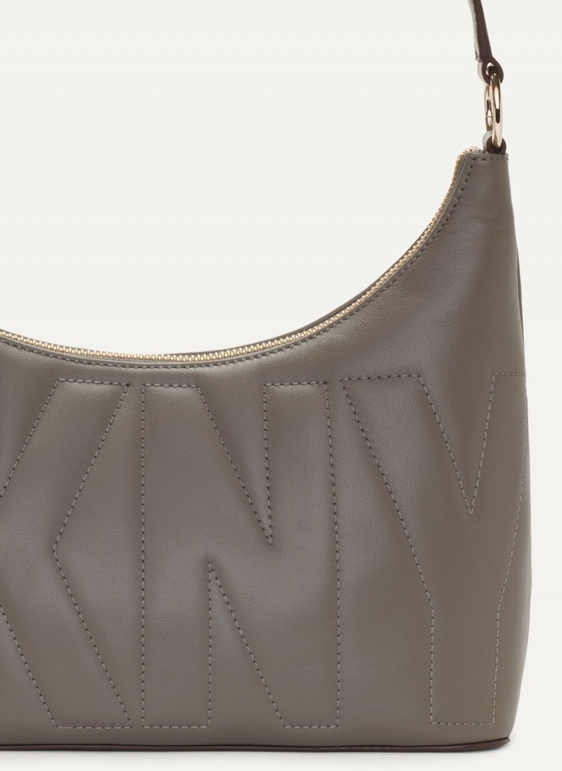 Women's Dkny Elsa Top-Zip Hobo Bag Grey | A3961290