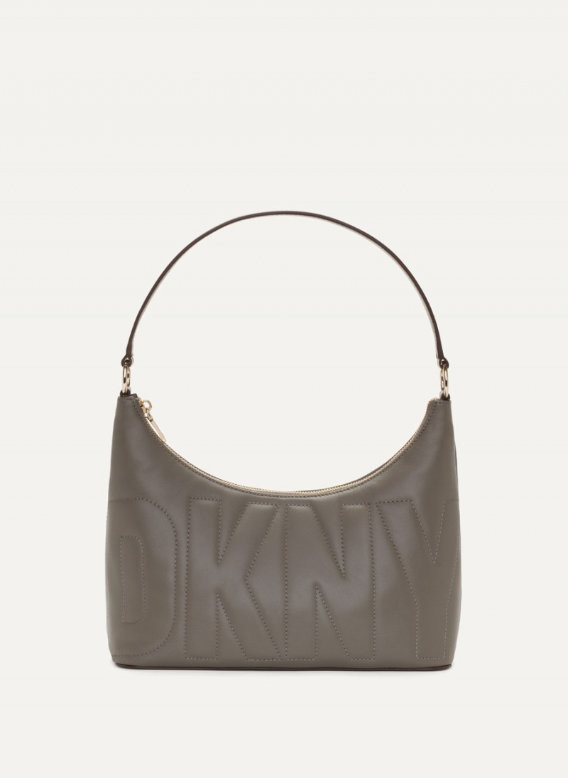 Women\'s Dkny Elsa Top-Zip Hobo Bag Grey | A3961290