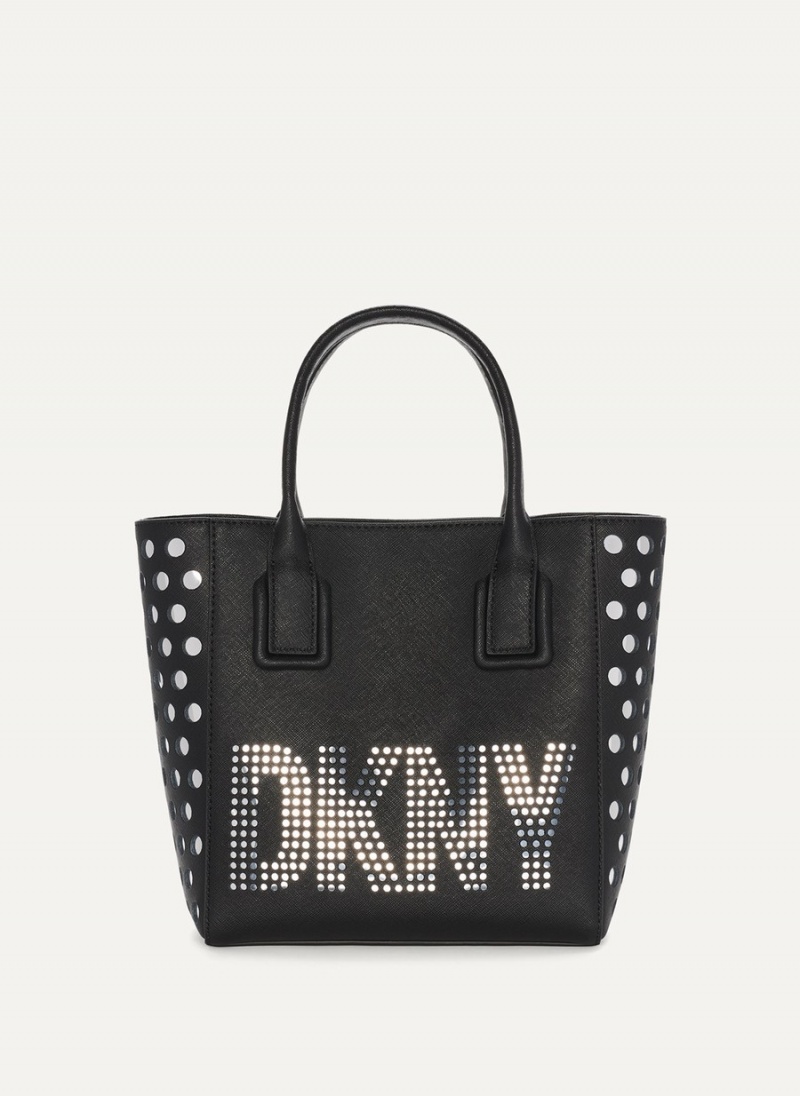 Women's Dkny Essex Saffiano Small Tote Bags Black | X2892277