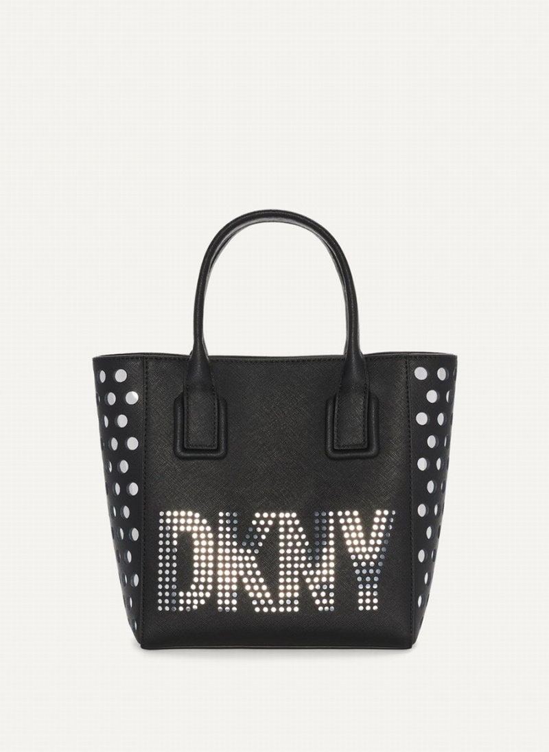 Women\'s Dkny Essex Saffiano Small Tote Bags Black | X2892277