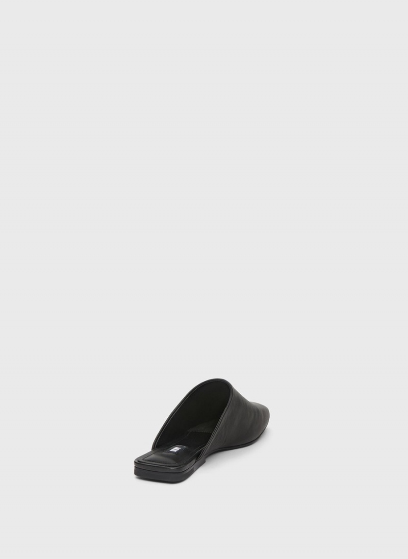Women's Dkny Flat Mules Black | F6613619