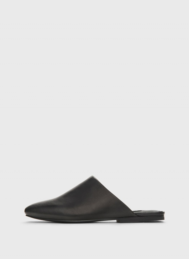 Women\'s Dkny Flat Mules Black | F6613619