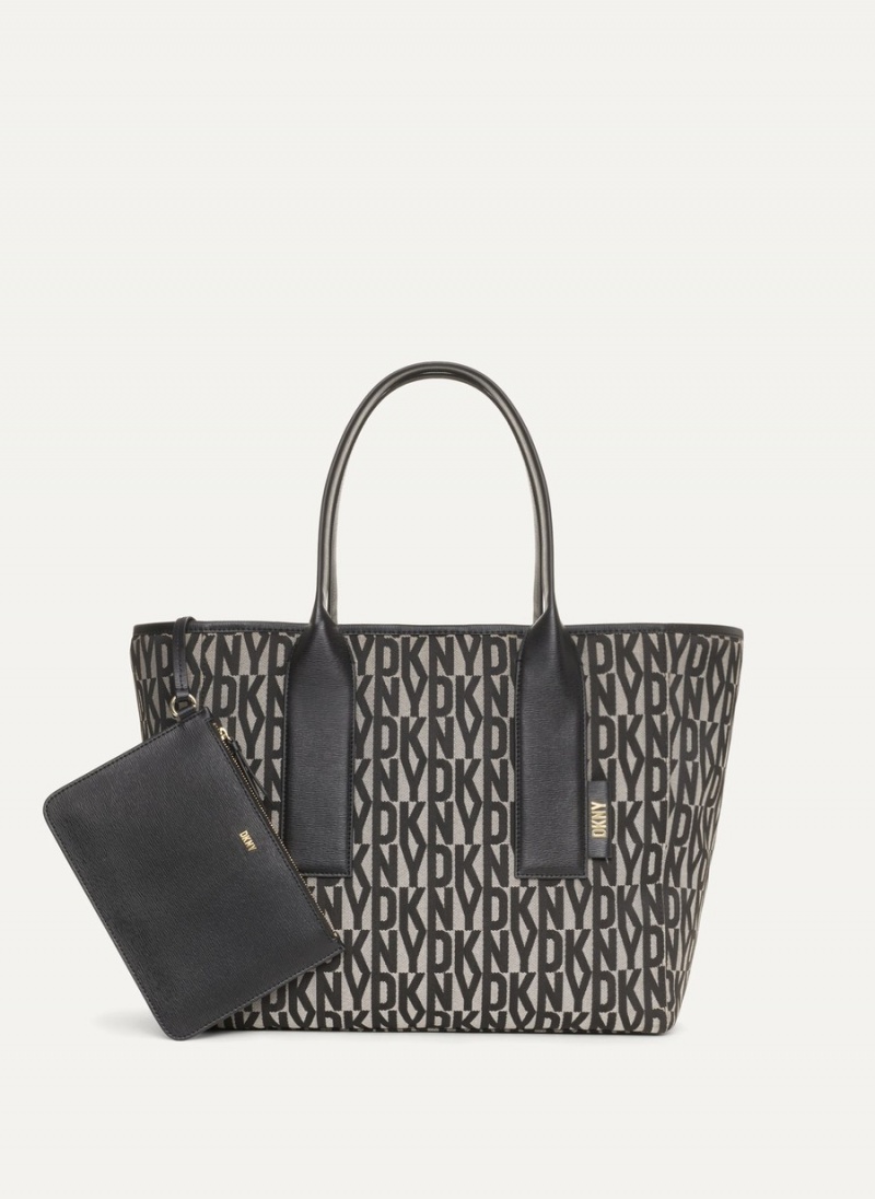 Women's Dkny Grayson Large Tote Bags Black | Z8963986